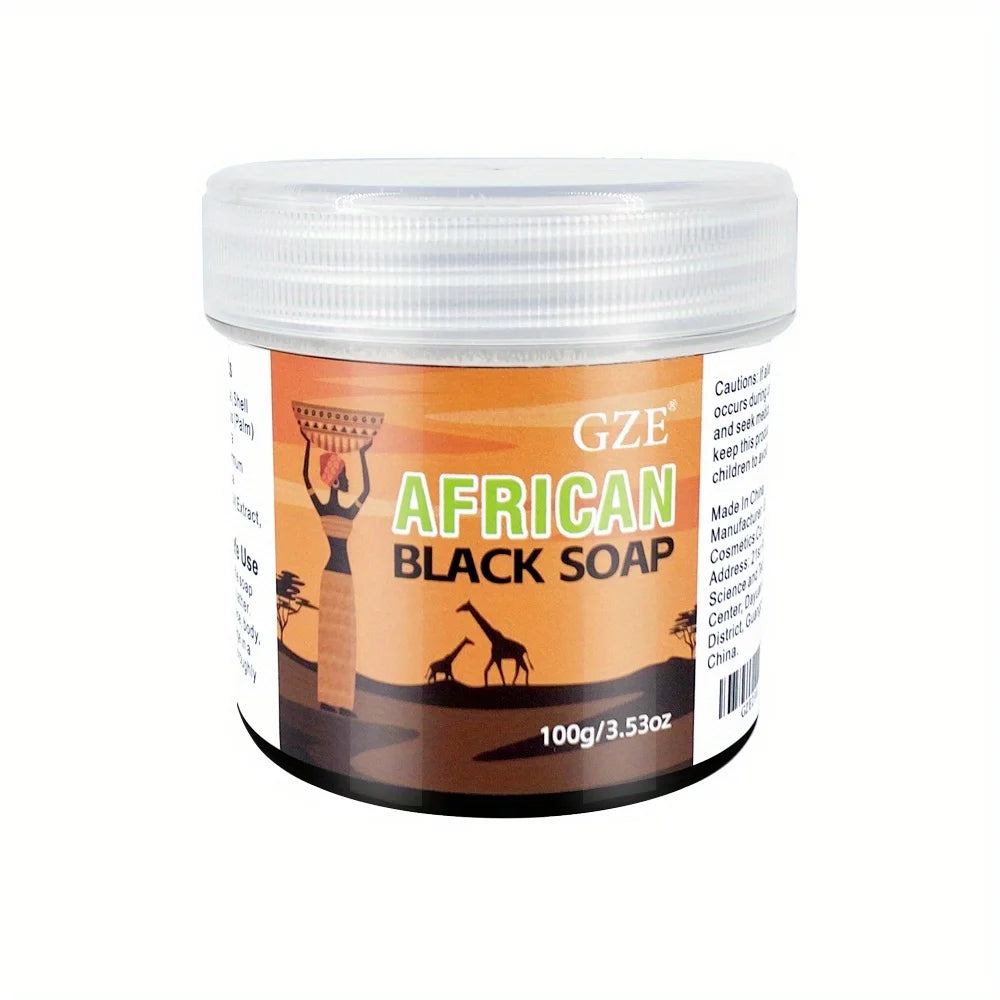 GZE 3-in-1 Face African Black Soap - Natural Ingredients
