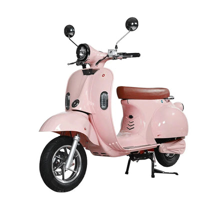 Vintage Electric Scooter Bike – 1200W High Speed Adult Electric Moped with 60V Battery for City Commuting