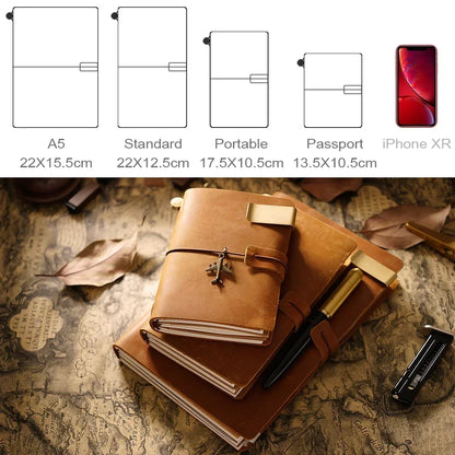 100% Genuine Cowhide Leather Vintage Handmade Notebook