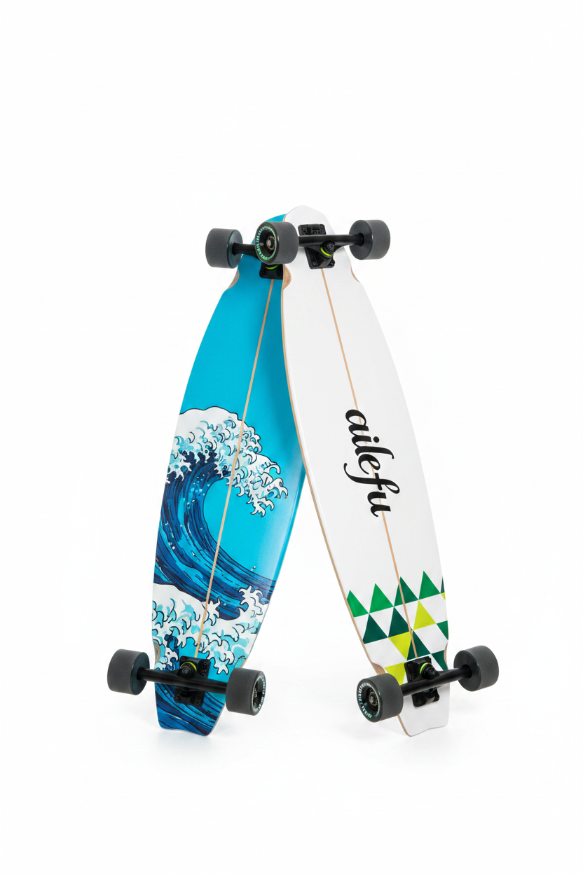 S6 Spring Surfskate Land Surfboard, No-Push Training Skateboard for Adults & Beginners