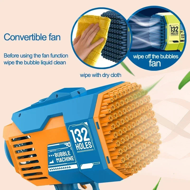 LED Rocket Bubbles Bazooka | 132 Holes