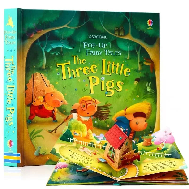 Usborne  Three Little Pigs 3D  Pop-Up Reading Book
