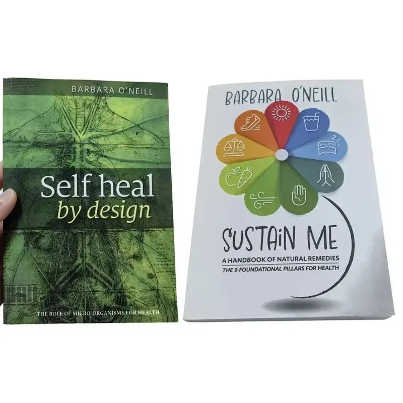 4 Book Dr. Sebi Herbal Bible 3-in-1/Sustain Me Natural Remedies/Self Heal By Design Home Apothecary Herbal Remedies Book