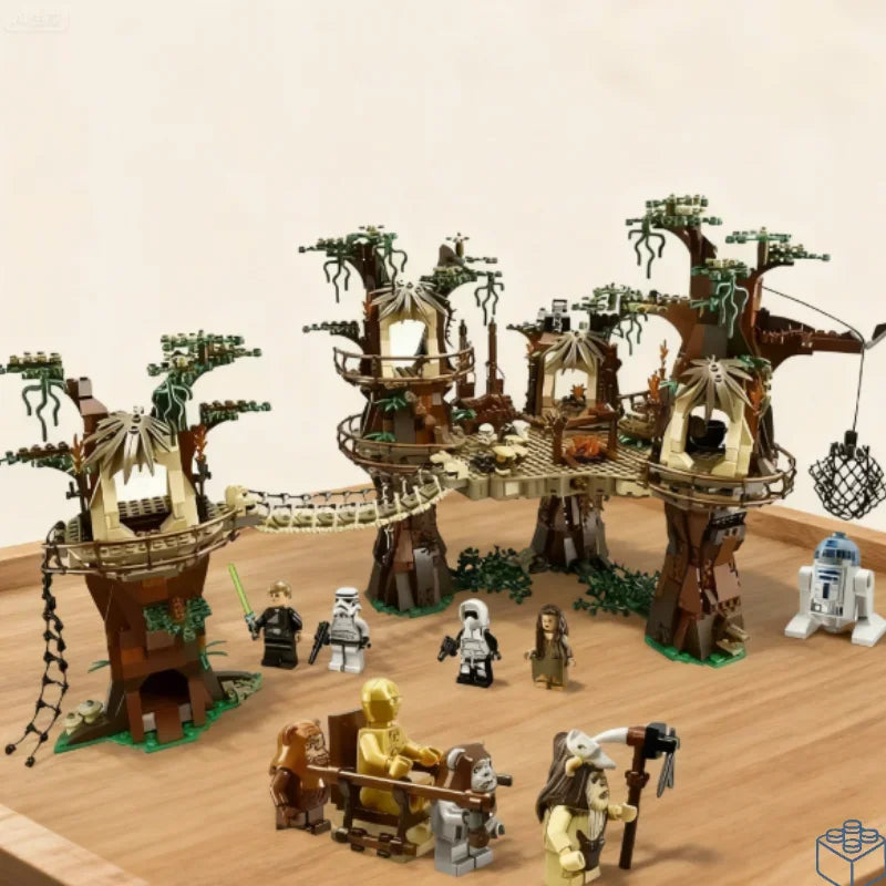 Ewoks Building Villages 10236 Blocks Set - 1990Pcs