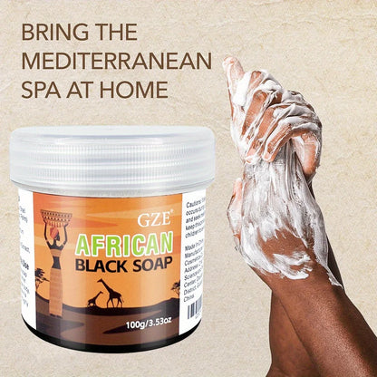 GZE 3-in-1 Face African Black Soap - Natural Ingredients
