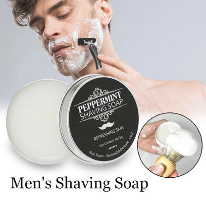 Men's Organic Foam Shaving Soap Bar