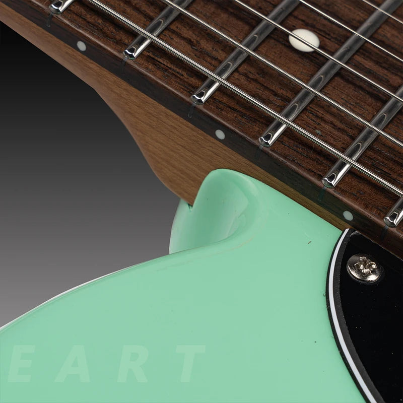 EART Electric Guitars TL-LP3 Hollow Roasted Canada Maple Classical Humbucker Set Pickups Fixed Bridge Guitar