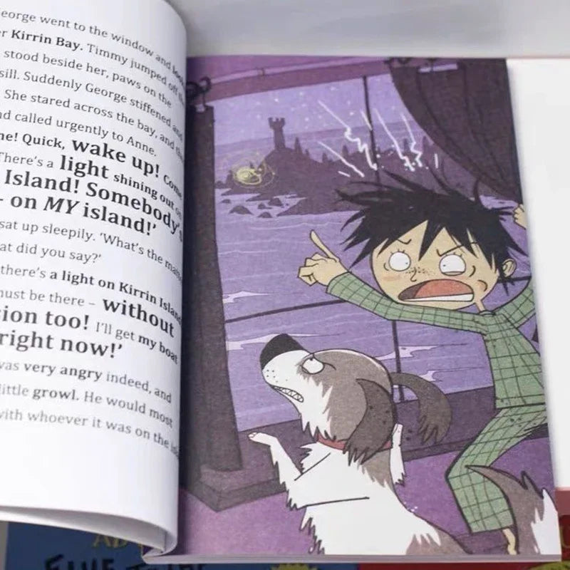 The Famous Five Adventures Collection by Enid Blyton | Children Picture Book Detective Stories - 9 Books/Set