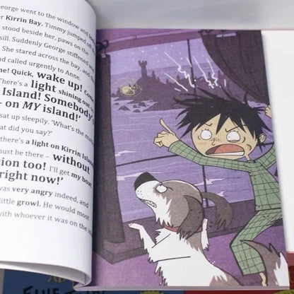 The Famous Five Adventures Collection by Enid Blyton | Children Picture Book Detective Stories - 9 Books/Set