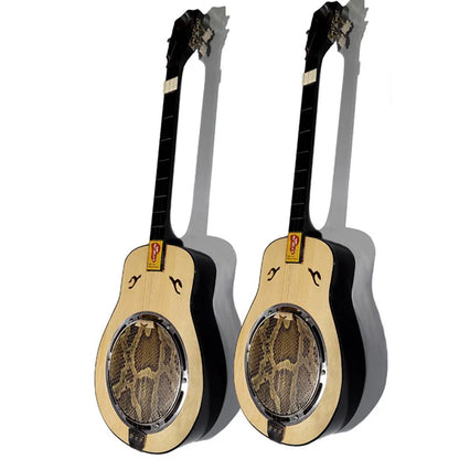 3 Strings Wood Sanxian Whole Tone Semitone  - Chinese Traditional Stringed Instruments /Ethnic Plucked Playing QinQin for Beginner