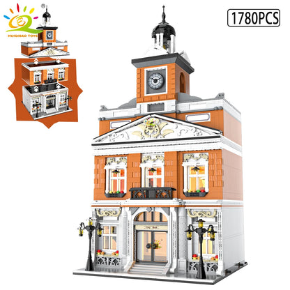 Micro Building Blocks | Architecture Style Street View City Corner Coffee Shop
