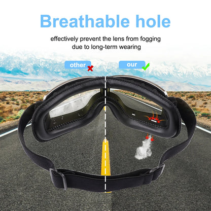 Breathable Retro Helmet Sunglass Goggles For Motorcycle/Motocross