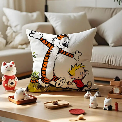 Comic Calvin and Hobbes Cushion Cover