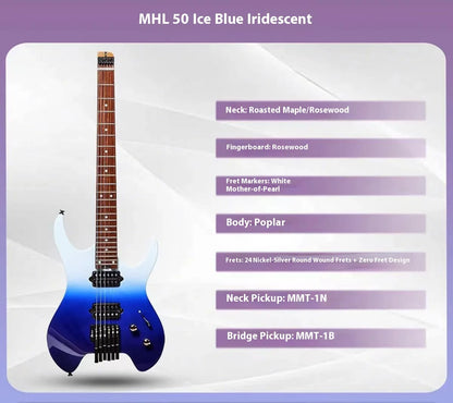 GTRS W800/W900/WHL50 Smart portable Pro Smart Headless Electric guitar