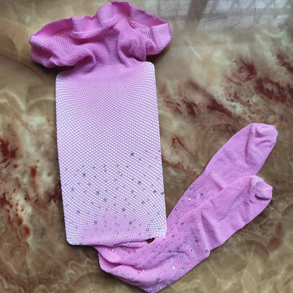 Girls's Sparkling Rhinestone Fishnet Pantyhose Tights