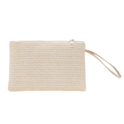 Women's Straw Clutch Wallet Purse