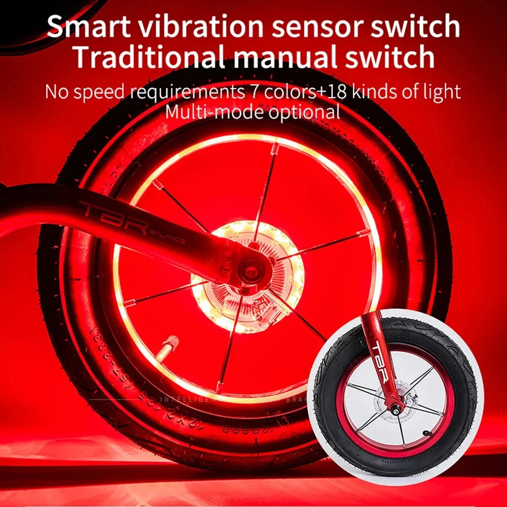 LED Bicycle Wheel Light with Multifarious Lighting Modes for Night Riding Safety