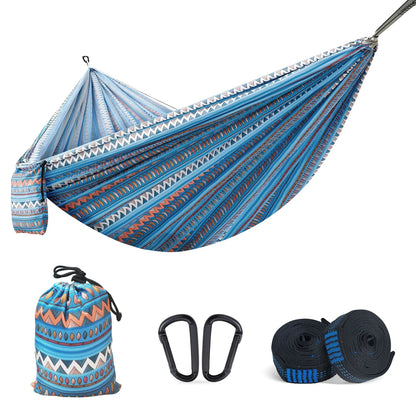 Portable Quick Open Parachute Double Camping Hammock