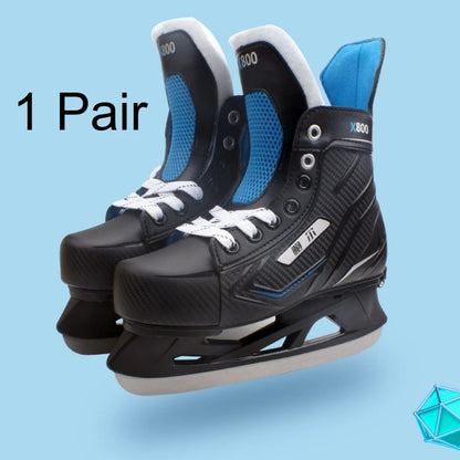 Adjustable Ice Hockey Skates for Adults – Insulated Winter Ice Skates with Stainless Steel Blades for Beginners