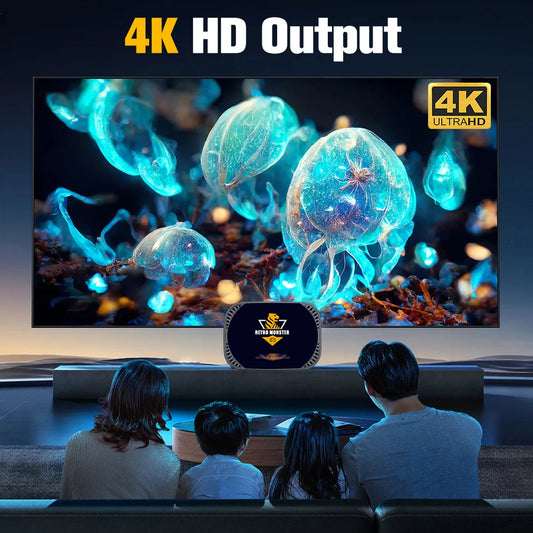 Retro Monster Game Console S905X4 With 48000+ Games (4.6 4GB RAM+32GB ROM) | PS1/PSP/DC/Sega Saturn