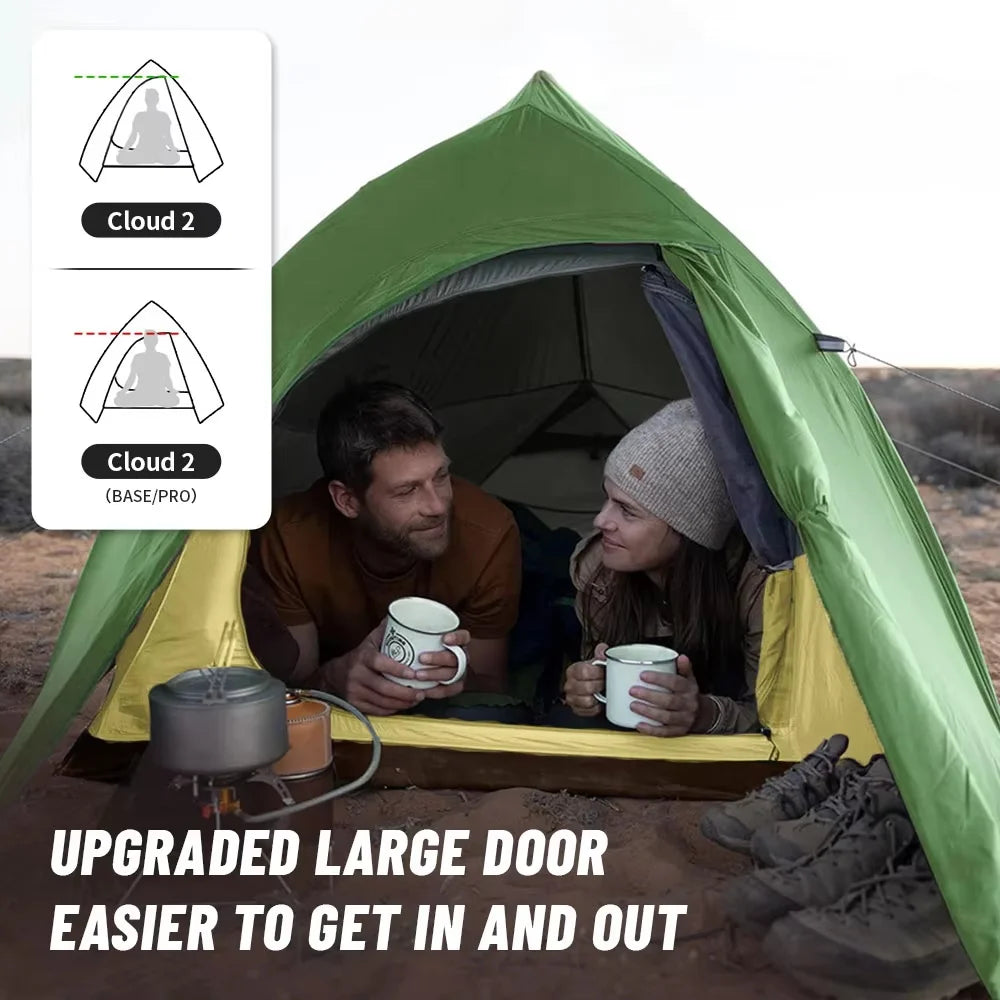 Naturehike Cloud Up 2 People Ultralight 20D Camping Tent