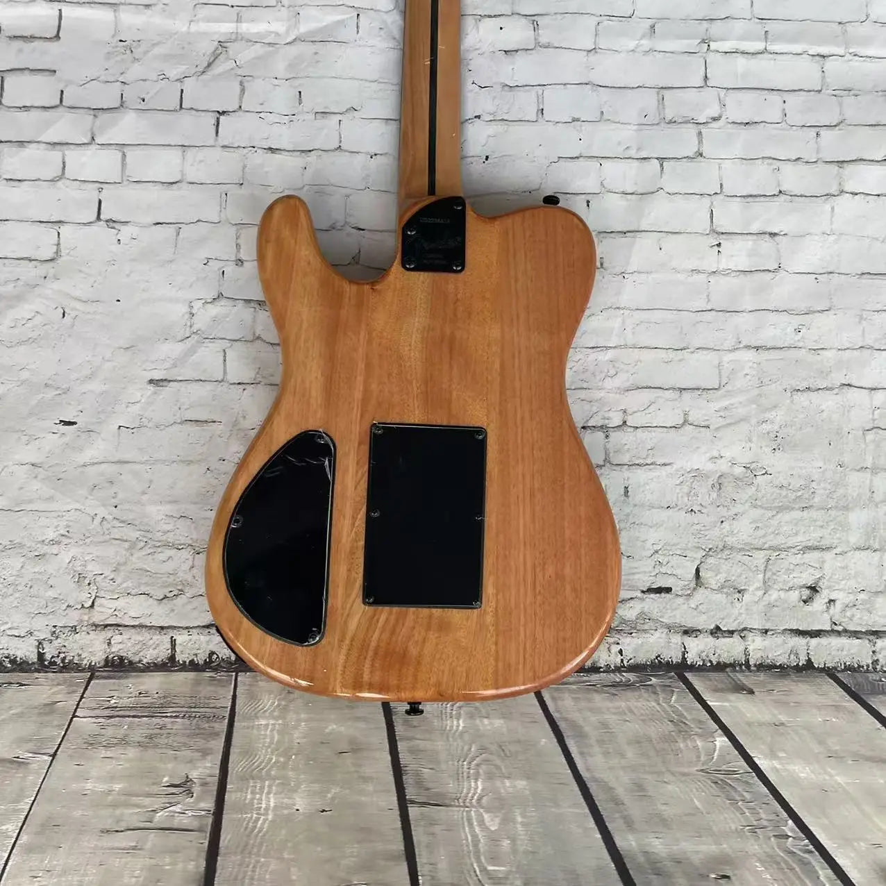 Classic Silent Natural Wood Body Electric Guitar
