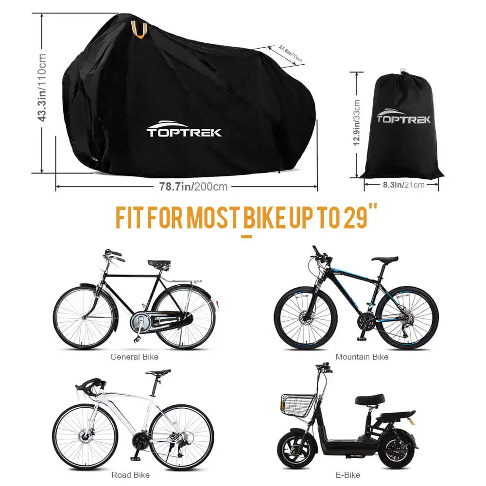 Toptrek High Quality Multipurpose Bicycle Protector - 210T Fabric