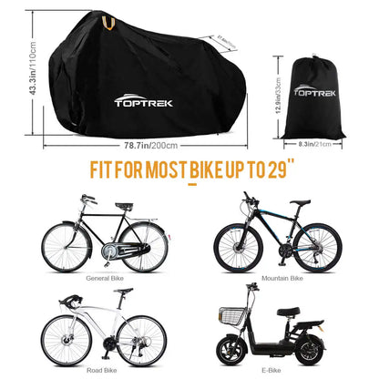 Toptrek High Quality Multipurpose Bicycle Protector - 210T Fabric
