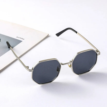 Children's Octagon Metal Sunglasses - UV400