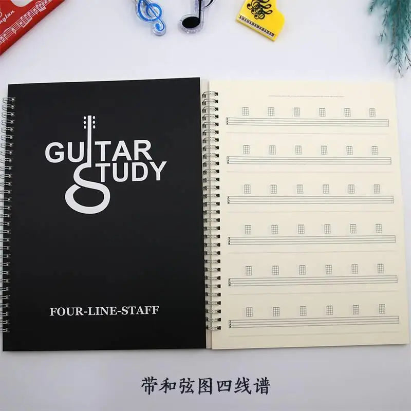 Blank Six-Line Music Notebook