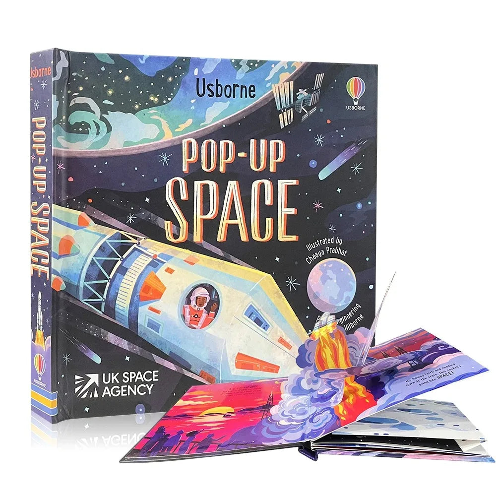Kids 3D Pop Up Flap Picture Montessori Reading Book -  Enlighten Learning