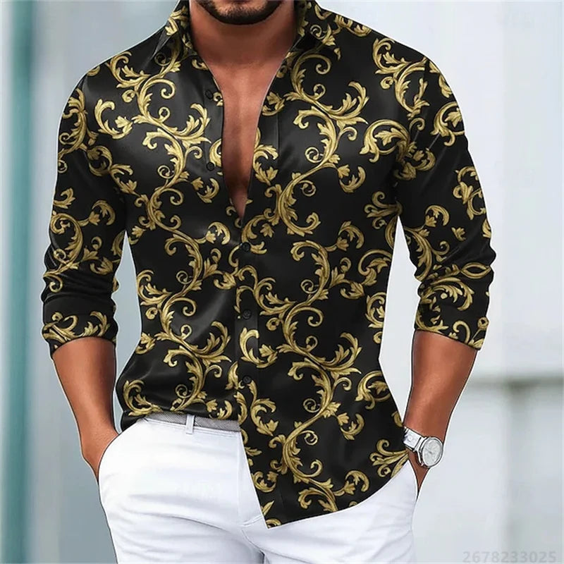 Men's Shirts Luxury Slim Fit Comfortable Fabric Tops XS-6XL