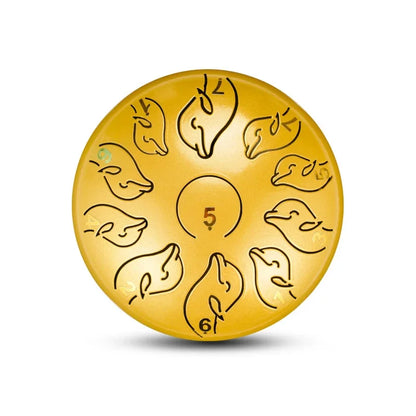 Steel Tongue Drum 6 Inch 11 Tone Handpan Ethereal Drum Portable Mini Music Drums Children Musical Instruments Yoga Meditation