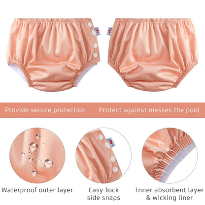 1PC Waterproof Cloth Diapers Swimwear for Baby 0--3 Years
