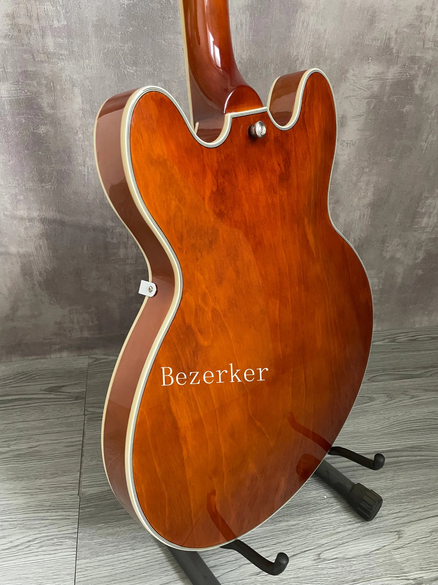 Higher Quality F-Hole 335 Jazz Half Hollow Electric Guitar -  Brown Chrome Hardware