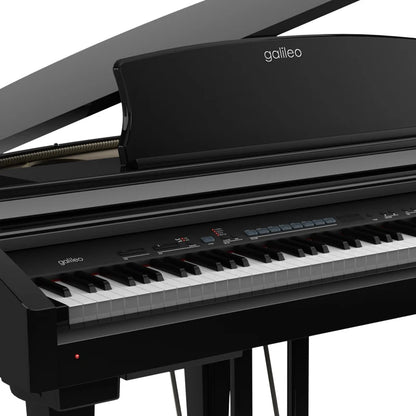 88 Hammer Action Mini-Grand Digital Piano with Bench - G3 Black Hi-gloss