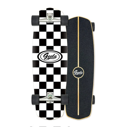 CX4 Land Surfboard Surfskate, Pedal-Free Surf Training Skateboard for Beginners