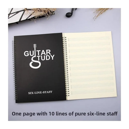 Blank Six-Line Music Notebook