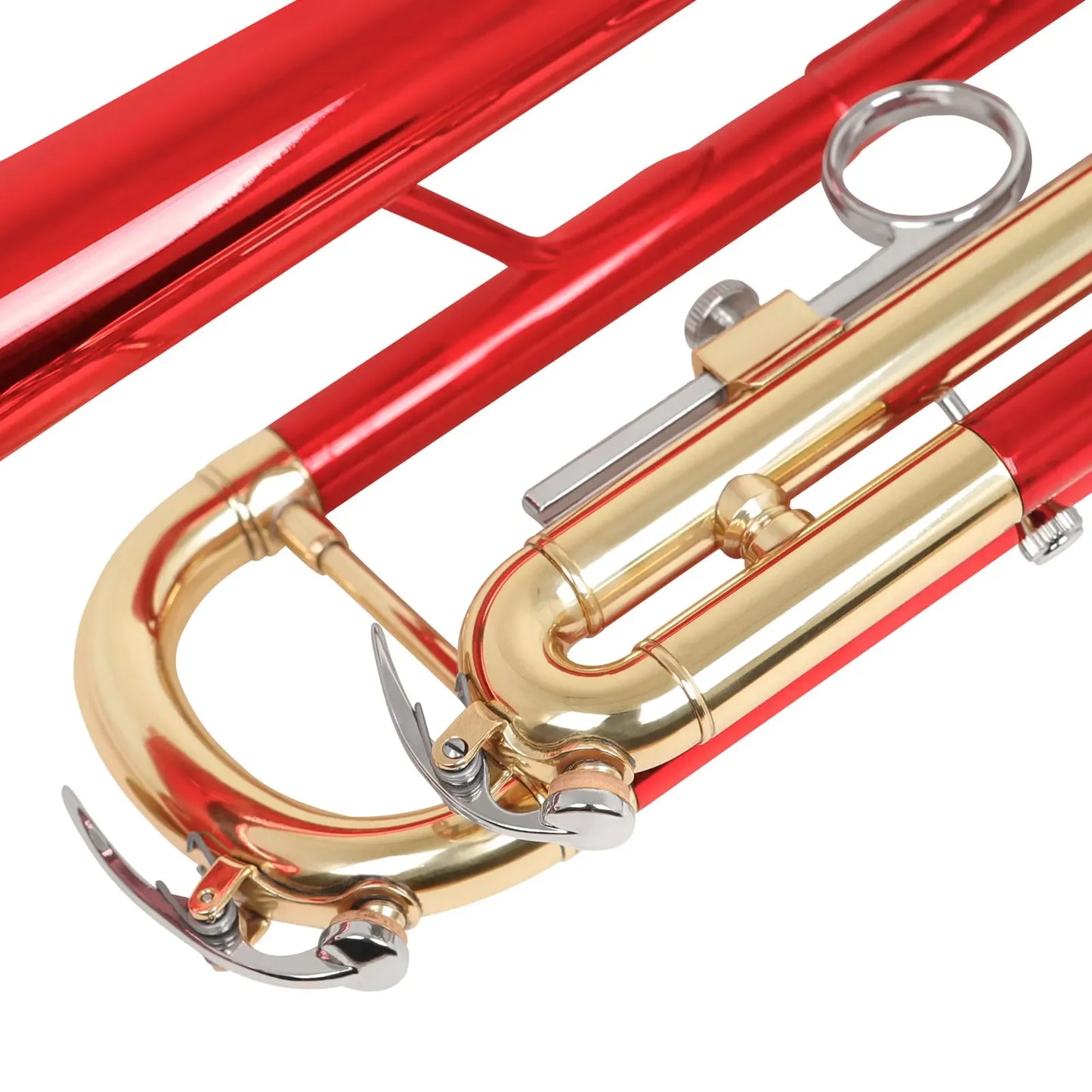 SLADE Bb Trumpet Brass body Gold-Plated B Flat Trumpet  Performance Beginners Brass Musical Instrument With Accessories & Parts