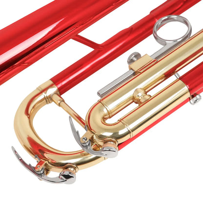 SLADE Bb Trumpet Brass body Gold-Plated B Flat Trumpet  Performance Beginners Brass Musical Instrument With Accessories & Parts