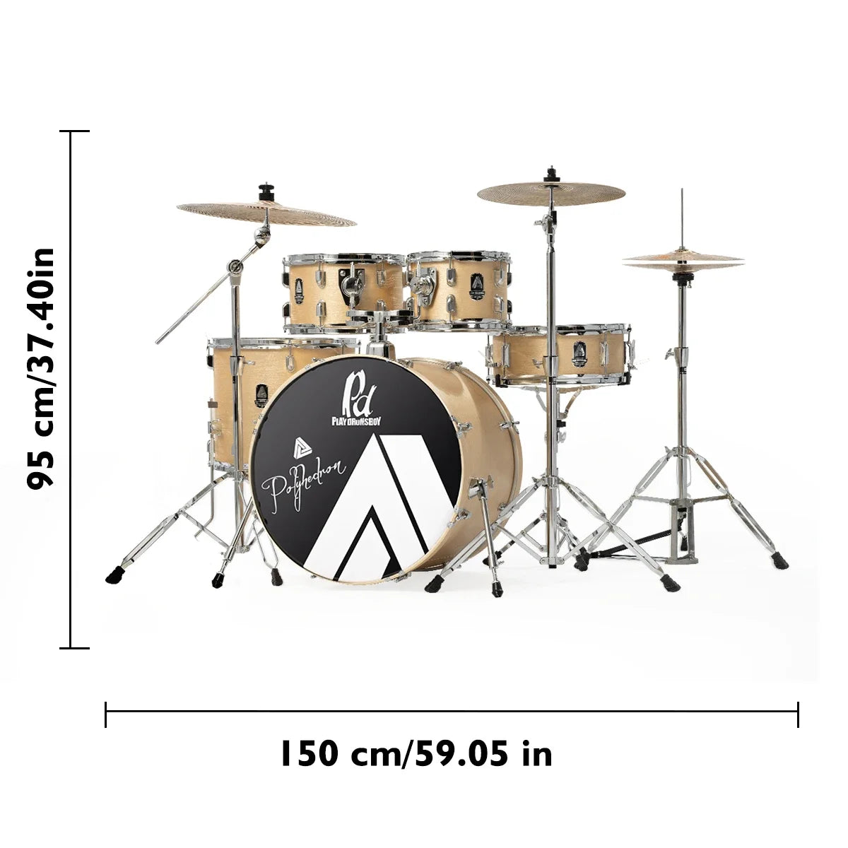 PD Professional Acoustic Drums Set