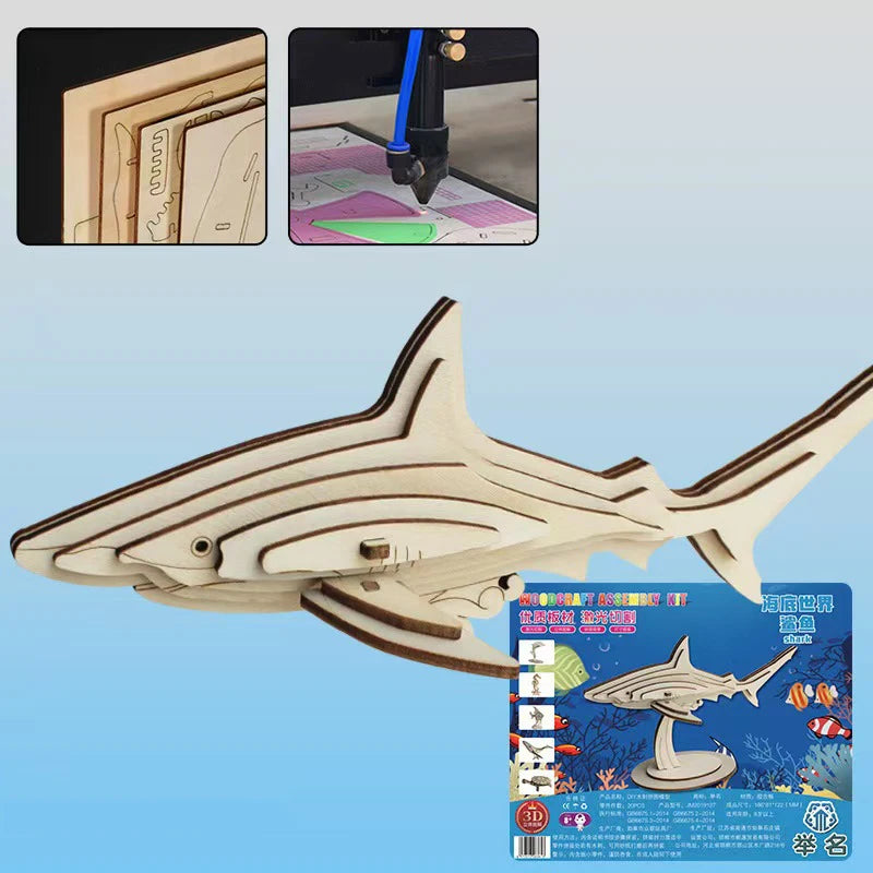 DIY 3D Wooden Puzzle Models