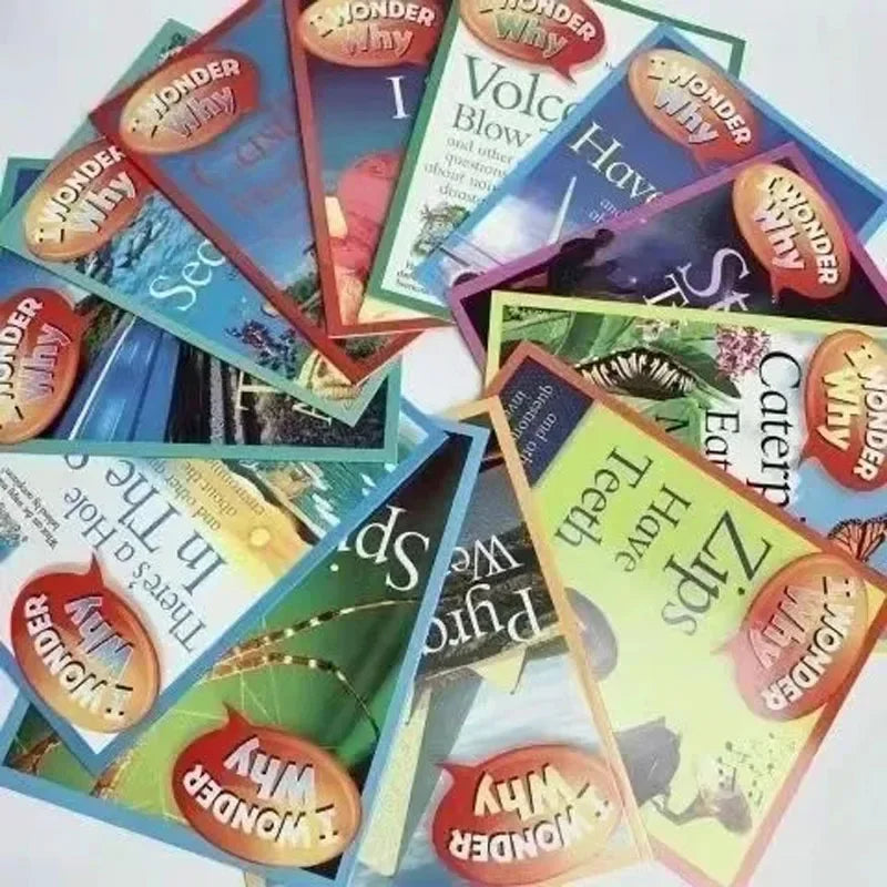 The latest 25 volumes of the English original version of the children's encyclopedia 'I Want to Know Why'