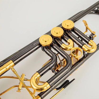 Austria Schagerl Bb Trumpet Rotary valve type B Flat Brass flat key Professional C Trumpet Musical Instruments