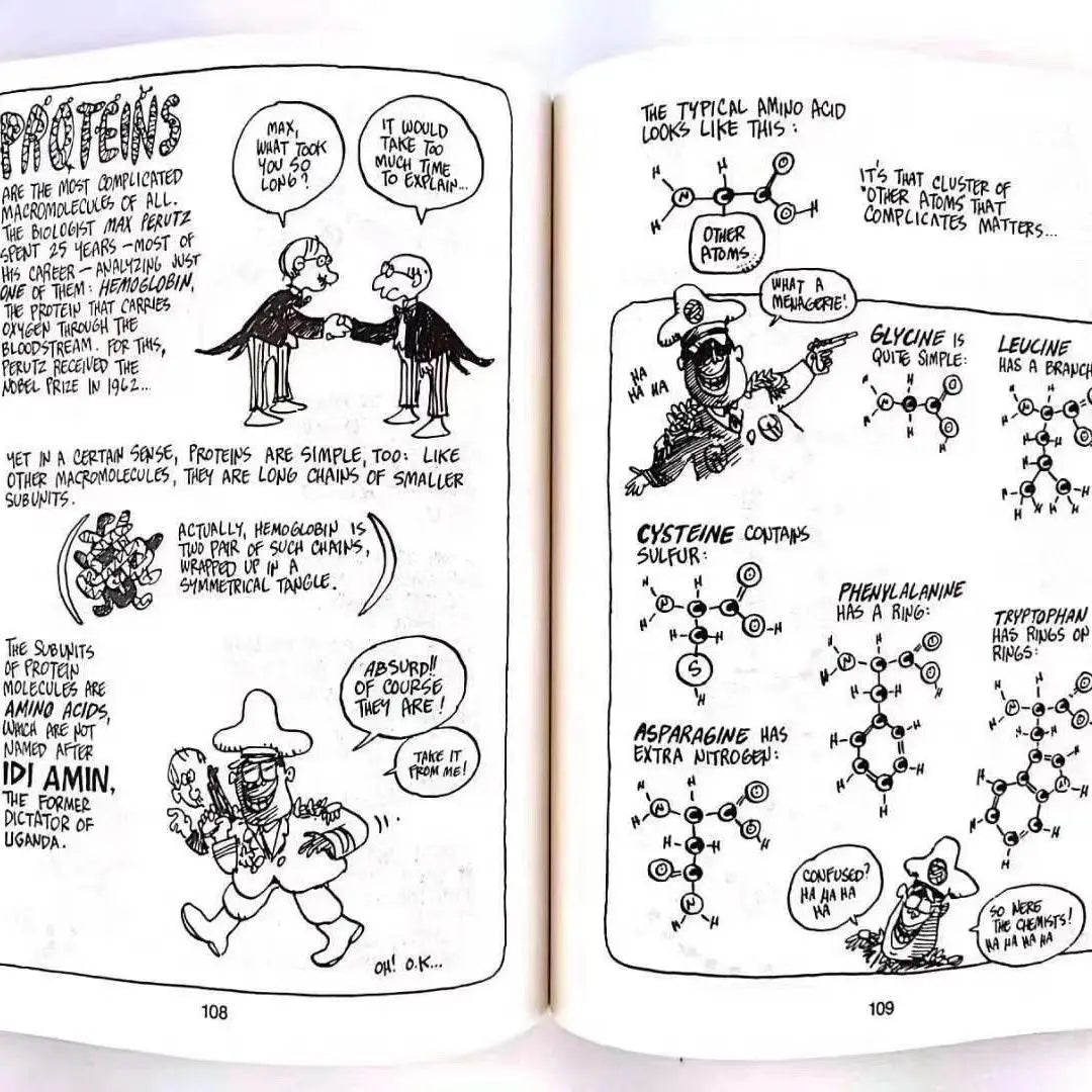 Early Education | The Cartoon Guide to Statistics/Chemistry Funny Science Comics - 8 Books