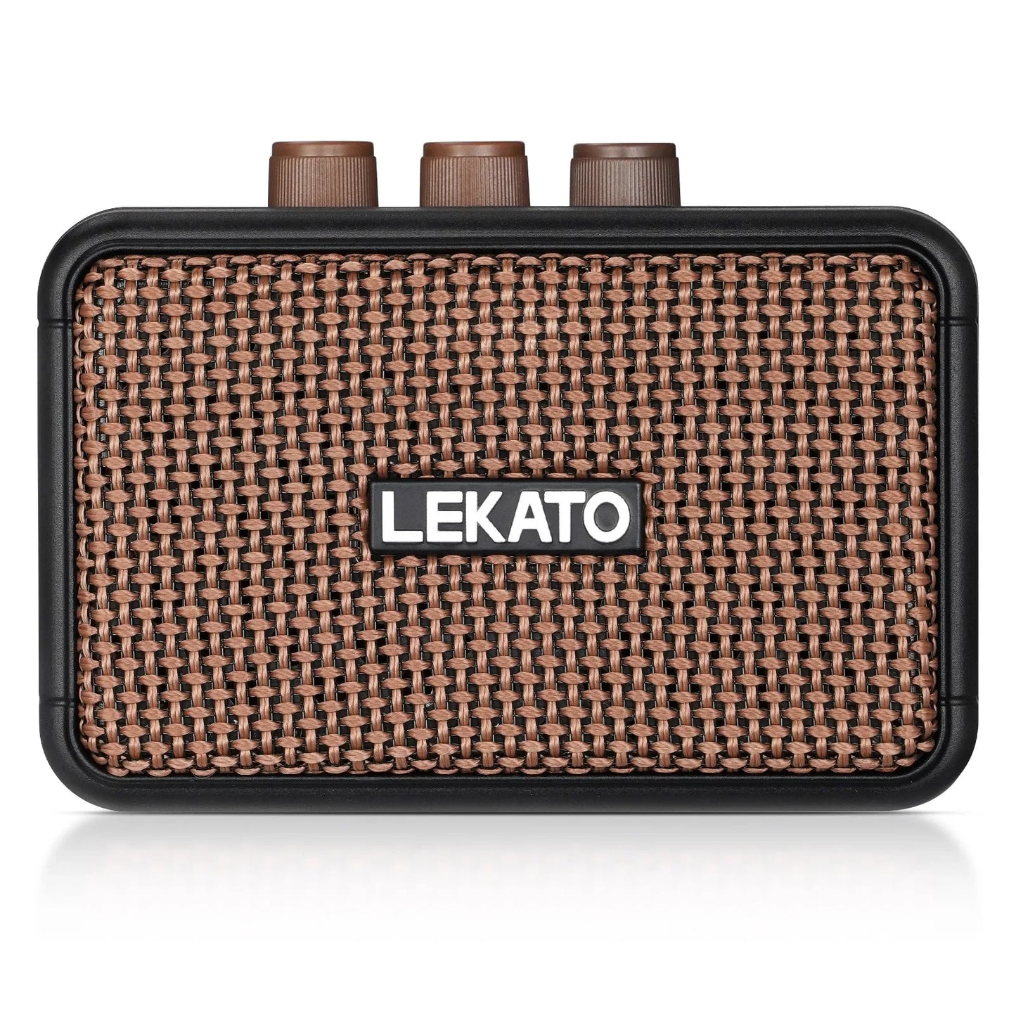 Lekato Guitar Amplifier AMP Dual Speakers with Clean Overdrive Effect