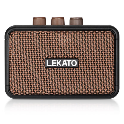 Lekato Guitar Amplifier AMP Dual Speakers with Clean Overdrive Effect