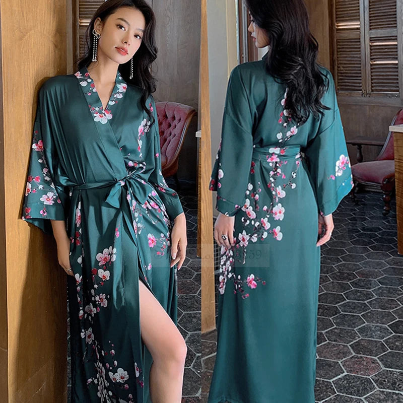 Women's Long Bathrobe Kimono