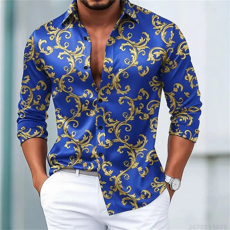 Men's Shirts Luxury Slim Fit Comfortable Fabric Tops XS-6XL