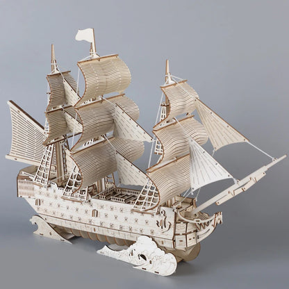 DIY 3D  HMS Victory Sailing Ship Model  Wooden Puzzles